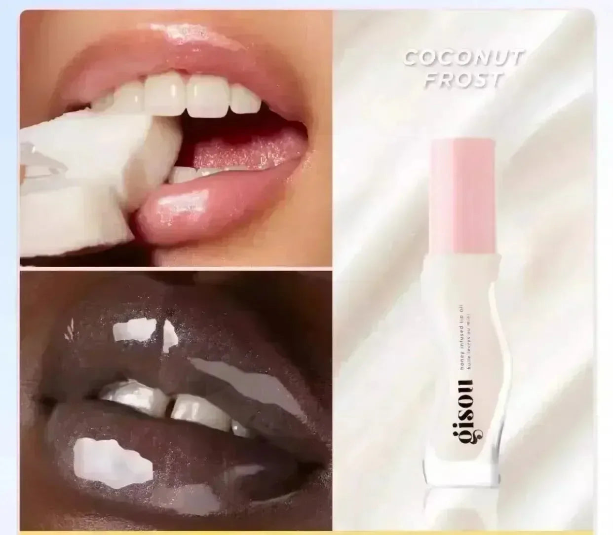 Gisou Original Cherry Honey Strawberry Essence Lip Oil Lipstick Long Lasting Moisturizing Reduce Lip Lines Gloss Makeup Care