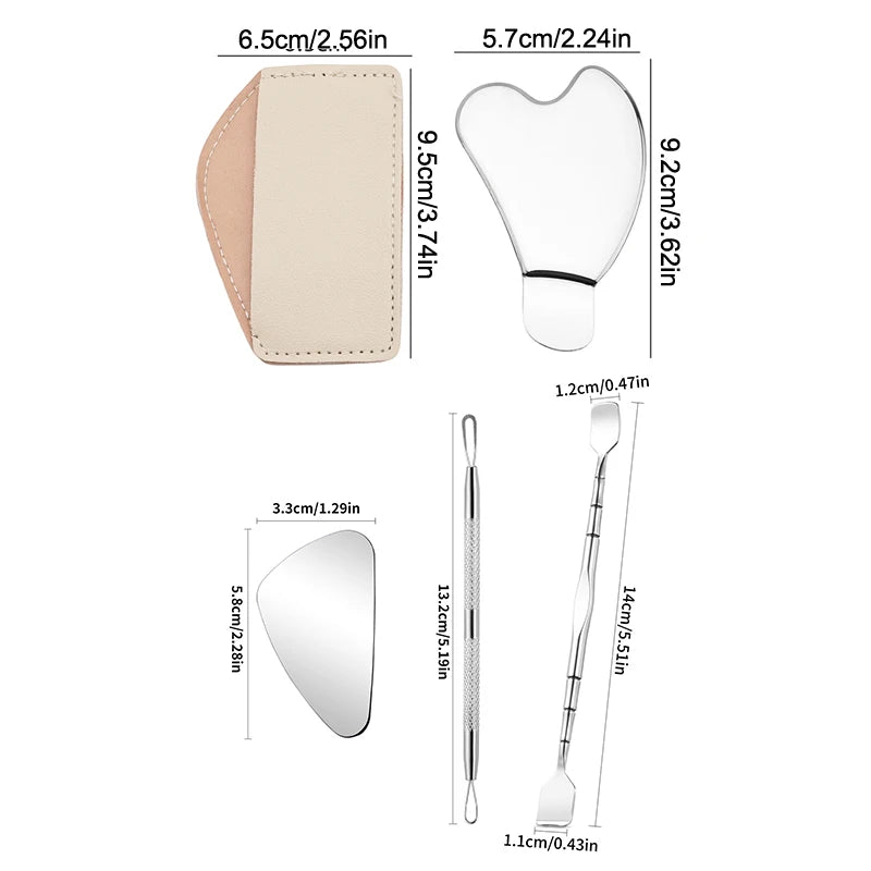Facial Blackhead Removal Tool - Deep Cleansing Face Scraper Nose Whitehead Remover Skin Care Beauty Face Spatula