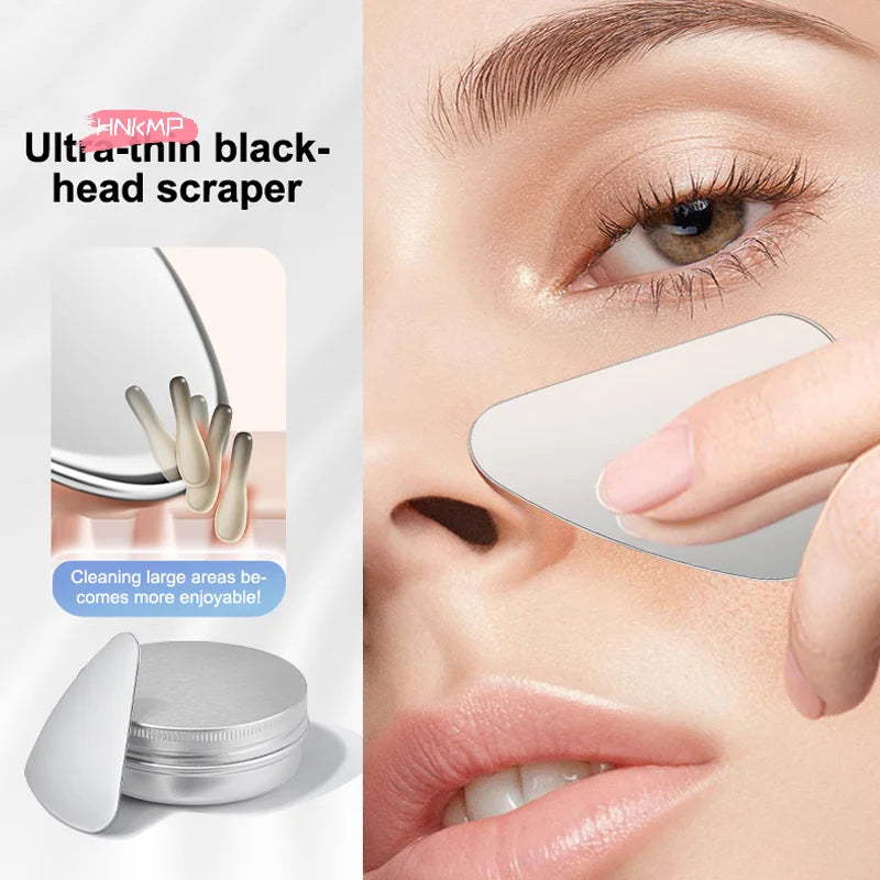 Facial Blackhead Removal Tool - Deep Cleansing Face Scraper Nose Whitehead Remover Skin Care Beauty Face Spatula