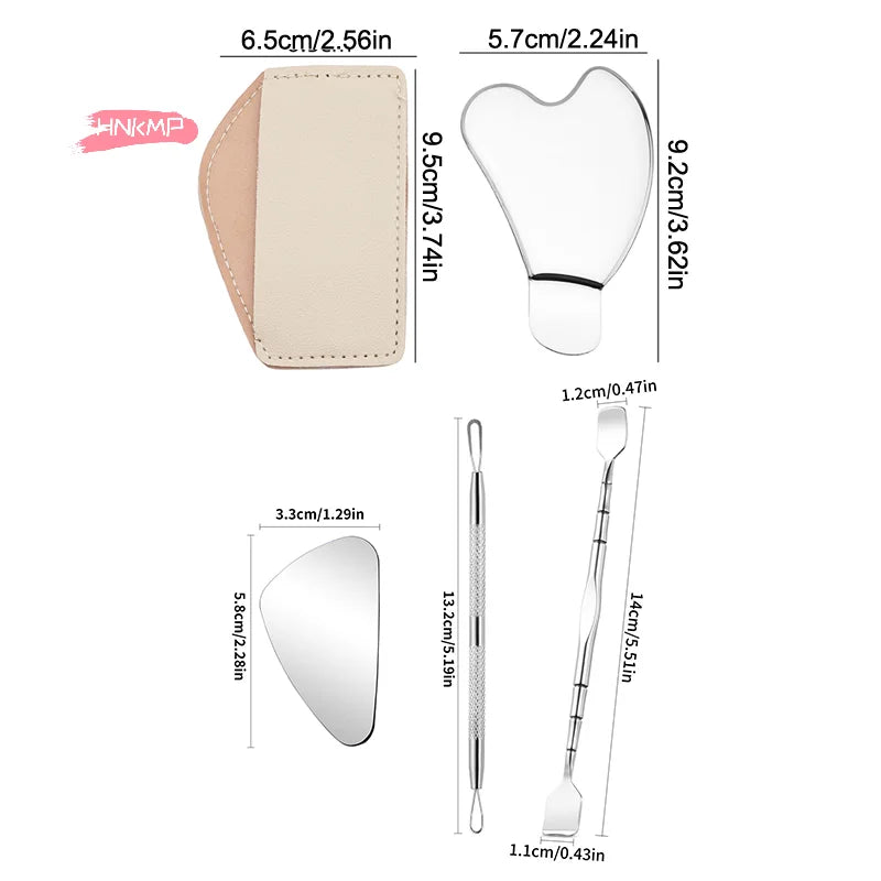 Facial Blackhead Removal Tool - Deep Cleansing Face Scraper Nose Whitehead Remover Skin Care Beauty Face Spatula